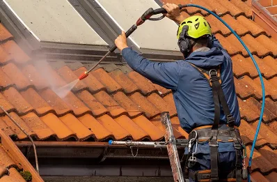 Démoussage et hydrofuge de toiture à Trévières